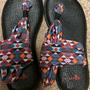 Sanuk Multicolor Geometric Sandals